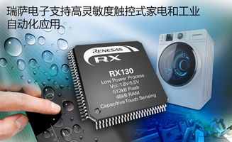 提升触控精度与效率 瑞萨电子扩充RX130 MCU产品线，发力家电与工业自动化